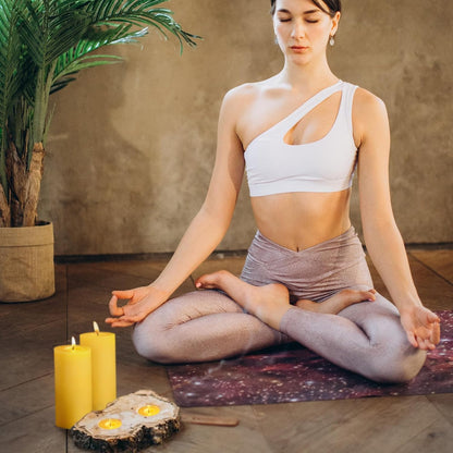 6 Pack Natural Beeswax Pillar Candles,100% Pure Beeswax Candles-210 Hours Long Burning,Organic Bees Wax Candles for Home,Emergency,Prayer,Parties,Unscented Dripless Smokeless Beeswax Candle Bulk 2x4in