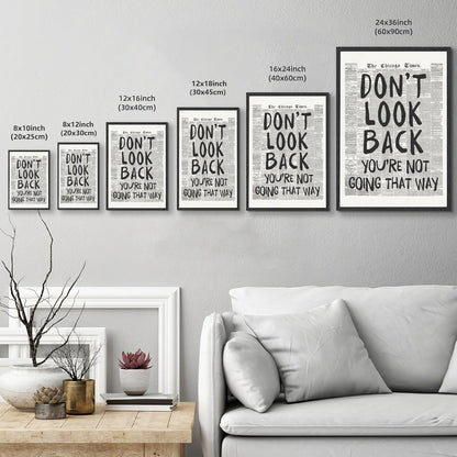 Framed Black And White Retro Newspaper Wall Art ItS Already Yours Universe Quote Poster Trendy Positive Inspirational Wall Decor for Bedroom Office Apartment Dorm Affirmation Canvas Print 8x12inch