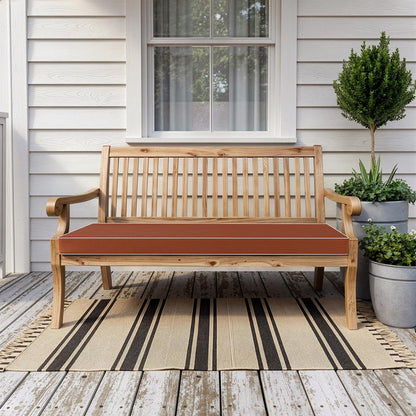 MIULEE Black Outdoor Bench Cushion 48x18x3 Inch Waterproof 3-Year Color Fastness Patio Furniture Cushions for Porch Swing, Garden Bench Sofa Couch with Adjustable Ties No Slip Design