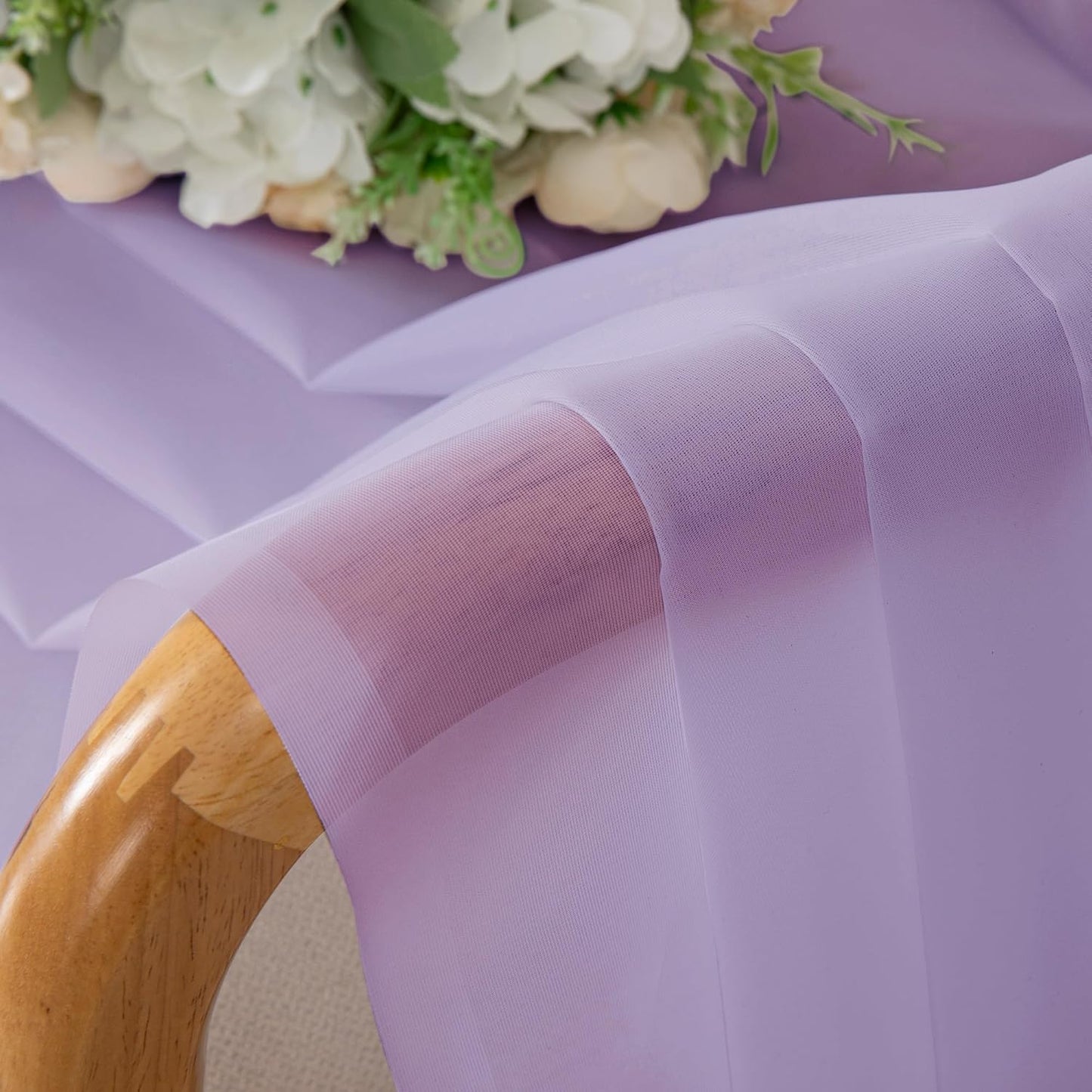 OWENIE Sheer Curtains 84 inches Long 2 Panels Set for Living Room/Bedroom, Rod Pocket Voile Sheer Panel Drapes, White, 2pcs, Each 42" W x 84" L - Colors A