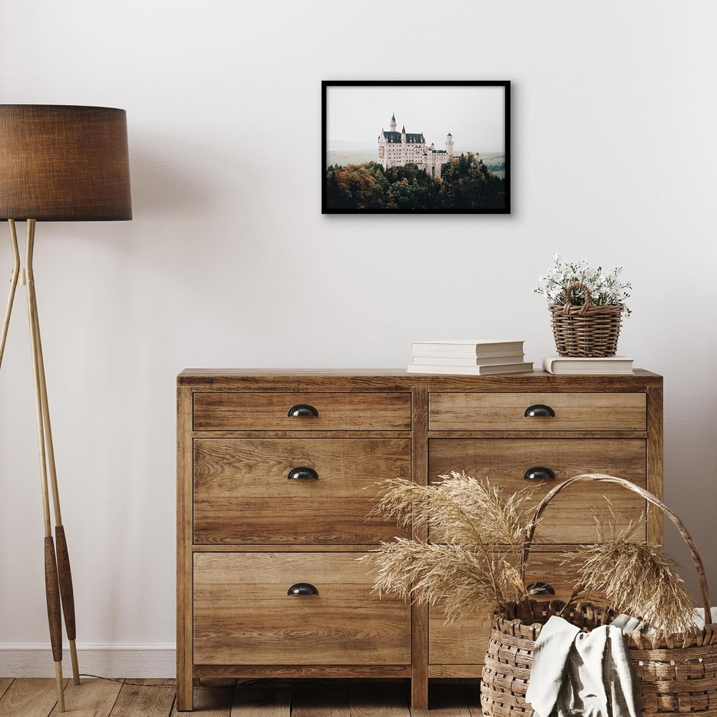 Americanflat 24x36 Poster Frame with Polished Plexiglass - Streamline Collection - Thin Border Picture Frame for Wall Display - Hanging Hardware Included - Black - Colors A