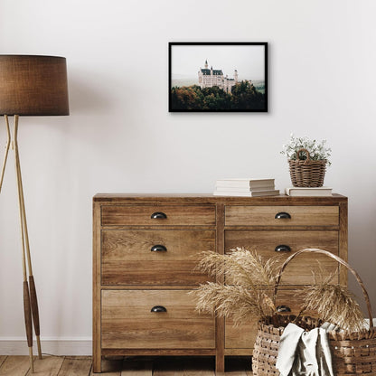 Americanflat 24x36 Poster Frame with Polished Plexiglass - Streamline Collection - Thin Border Picture Frame for Wall Display - Hanging Hardware Included - Black - Colors A
