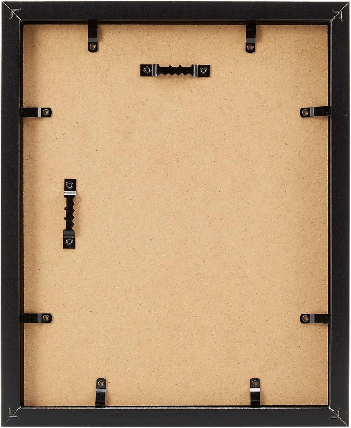 Amazon Basics 8.5" x 11" Shadow Box Wood Rectangular Frame for Display Photos, Memorabilia, Black