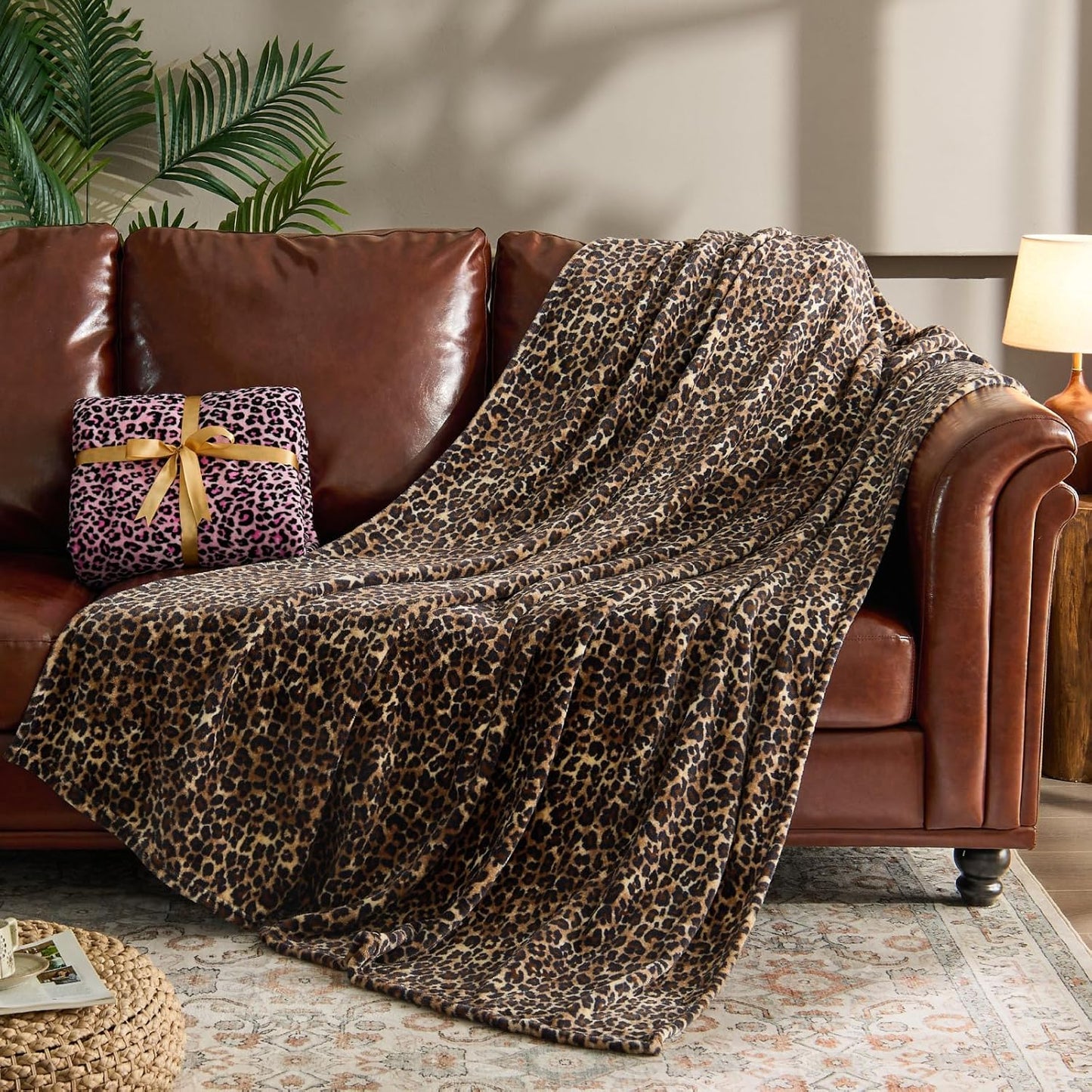 BEDELITE Fleece Blanket Black Throw Blankets for Couch & Bed, Luxury Plush Cozy Fuzzy Blanket 50x60 inches, Super Soft Warm Lightweight Throw Blanket for Travel Camping - Colors A
