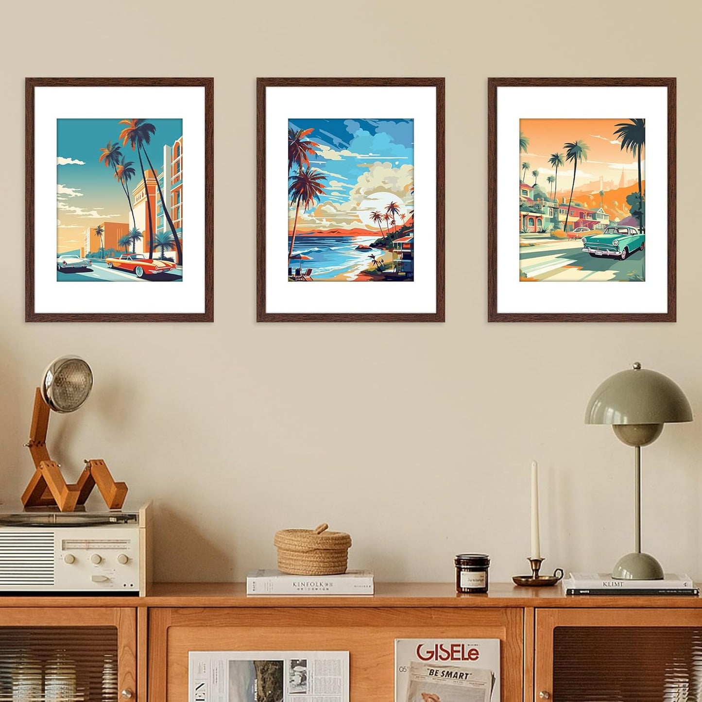 FIXSMITH 10 Pack Picture Frames Collage Wall Decor for Mounting or Tabletop Display, Gallery Wall Frame Set with Two 8x10 Black Frames, Four 5x7 Frames and Four 4x6 Frames, Multi-Pack Photo Frame Set