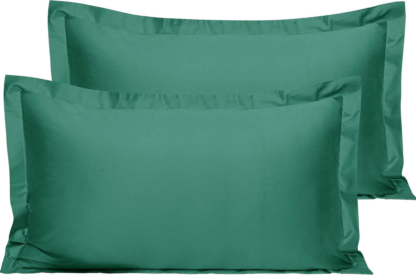 NTBAY Cotton 26x26 Euro Sham Covers - 500 Thread Count Egyptian Cotton Euro Pillow Covers, 2 Pack Super Soft and Breathable 26x26 Pillow Covers, Square Pillow Cases, White
