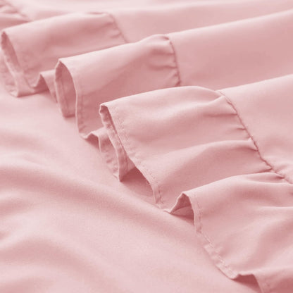 KKJIAF Ruffle Pillow Cases 26x26 Inches, White Square Ruffled Pillow Covers Set of 2, Microfiber Wrinkle Resistant Pillow Shams with Envelope Closure for Sofa Bed Living Room