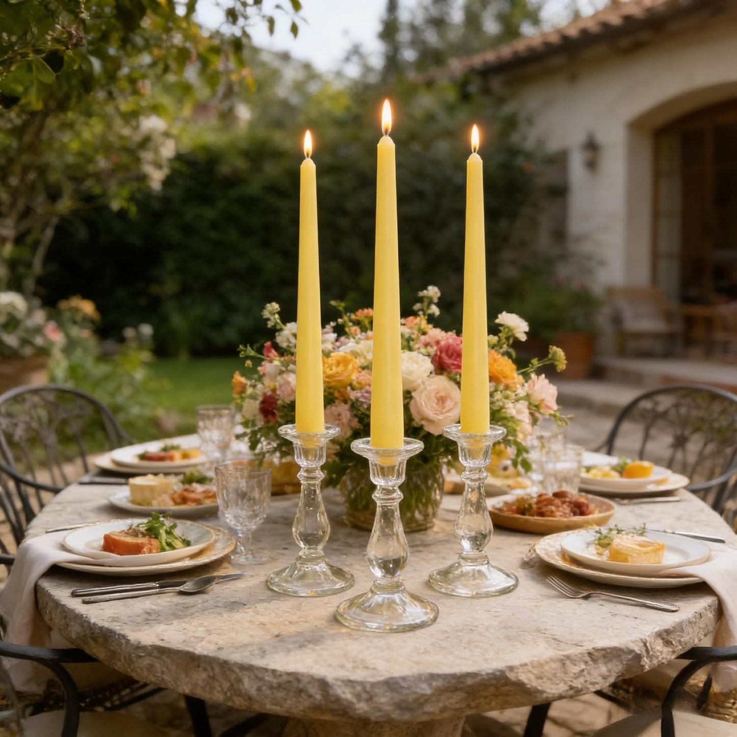 12-Pack Olive Green Taper Candles, 10 Inch Unscented Dripless Candlesticks, Long-Lasting Burn Time of 7-8 Hours, Perfect for Christmas Home Décor Spring and St. Patrick's Day