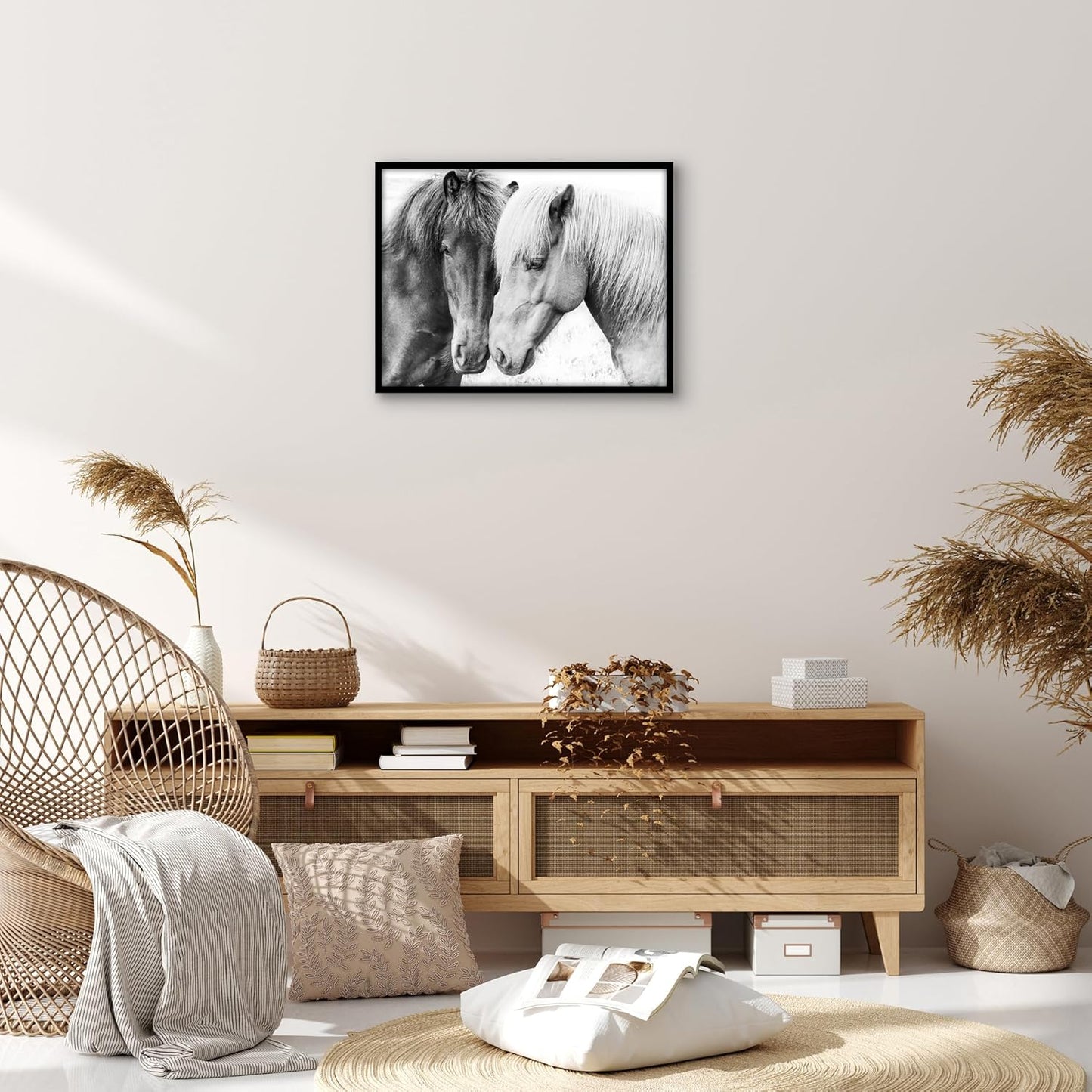 Americanflat 24x36 Poster Frame with Polished Plexiglass - Streamline Collection - Thin Border Picture Frame for Wall Display - Hanging Hardware Included - Black - Colors A