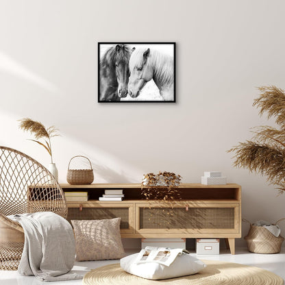 Americanflat 24x36 Poster Frame with Polished Plexiglass - Streamline Collection - Thin Border Picture Frame for Wall Display - Hanging Hardware Included - Black - Colors A