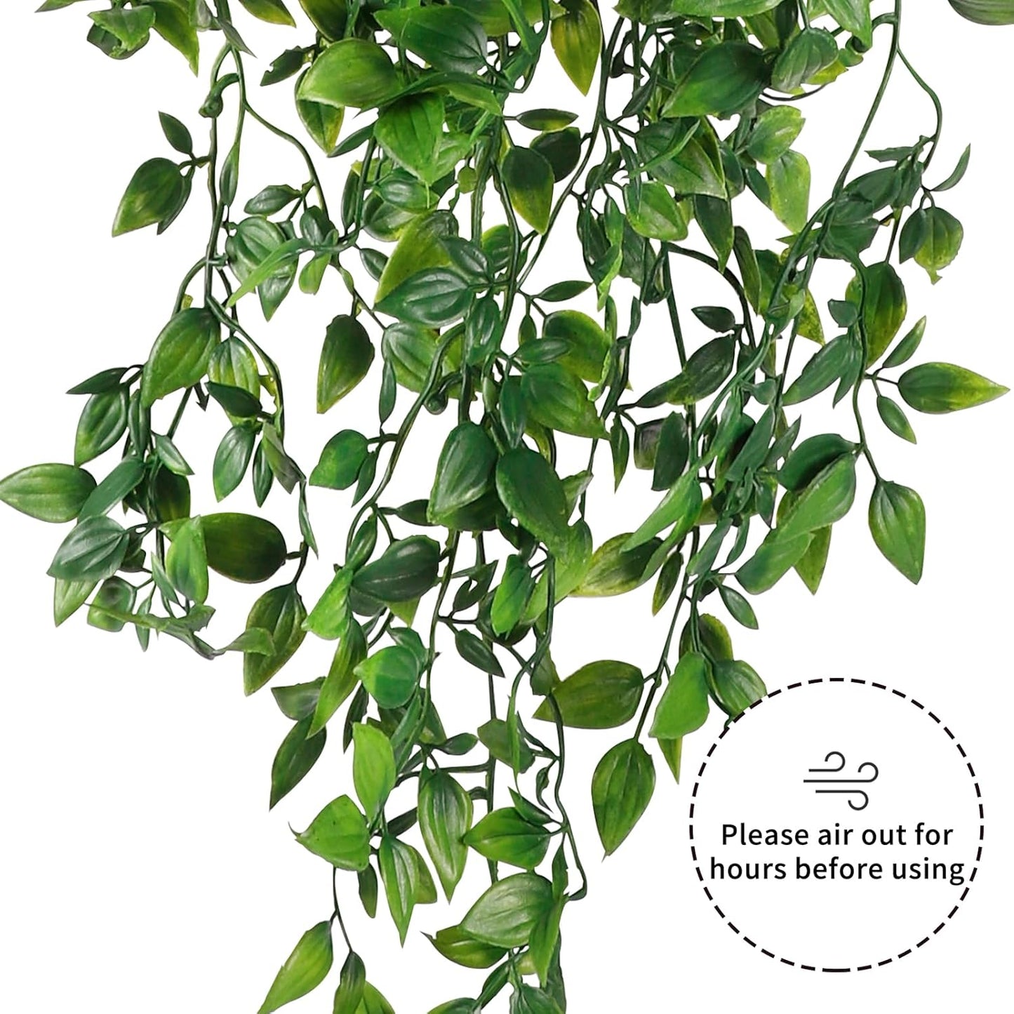 Whonline Fake Hanging Plants, Artificial Small Potted Plants for Indoor Outdoor Aesthetic Office Living Room Shelf Decor (1 Pack)