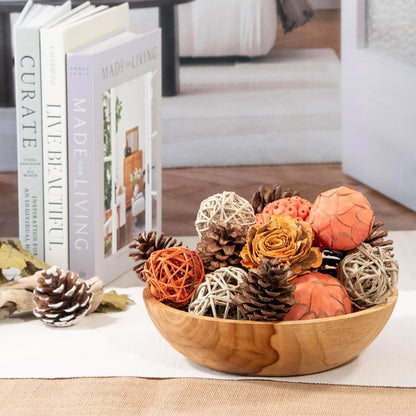 ANDALUCA Natural Tones Vase & Bowl Filler Decorative Balls (Natural Orbs)