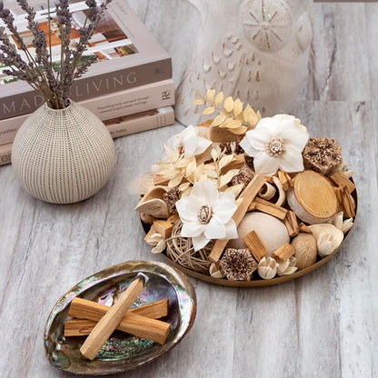 ANDALUCA Maison Box Fragrance Potpourri Decorative Vase & Bowl Filler Home Décor (Coconut Sandalwood)