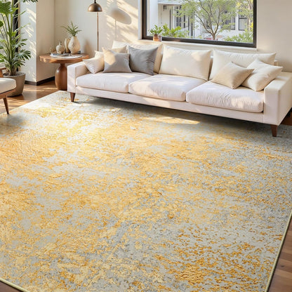 Ompaa 2x6 Rug Runners for Hallways Kitchen Runner Rug Non Slip Washable Grey Long Runner Rugs with Rubber Backing Soft Abstract Carpet Runner for Hallways, Kitchen, Bedroom, Bathroom, Entryway - Colors A