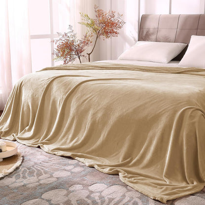 BEDELITE Fleece Blanket Black Throw Blankets for Couch & Bed, Luxury Plush Cozy Fuzzy Blanket 50x60 inches, Super Soft Warm Lightweight Throw Blanket for Travel Camping - Colors B