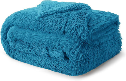Bedsure GentleSoft Fluffy Fuzzy Faux Fur Throw Blanket for Couch, Soft Sherpa Fleece Cozy Gifts for Women, Plush Bed Blanket Room Decor for Men, Thick Warm Minky Teen Gifts Winter Bedding