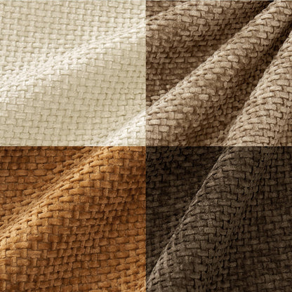 MIULEE Pack of 4 Couch Throw Pillow Covers 18x18 Inch Neutral Soft Decorative Chenille Pillow Covers Farmhouse Boho Cushion Covers for Mid Century Modern Spring Home Decor Sofa Bedroom Living Room