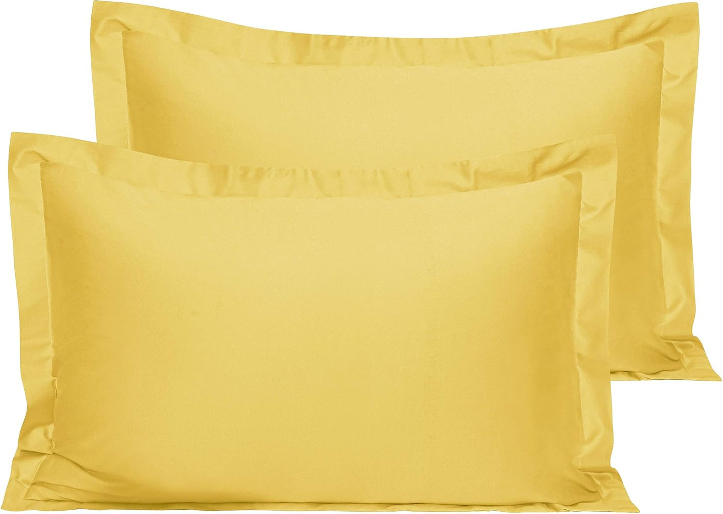 NTBAY Cotton 26x26 Euro Sham Covers - 500 Thread Count Egyptian Cotton Euro Pillow Covers, 2 Pack Super Soft and Breathable 26x26 Pillow Covers, Square Pillow Cases, White
