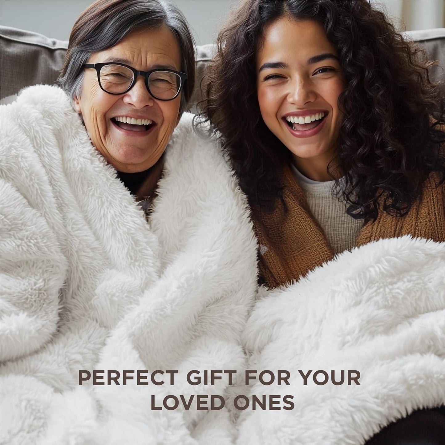 Bedsure GentleSoft Fluffy Fuzzy Faux Fur Throw Blanket for Couch, Soft Sherpa Fleece Cozy Gifts for Women, Plush Bed Blanket Room Decor for Men, Thick Warm Minky Teen Gifts Winter Bedding