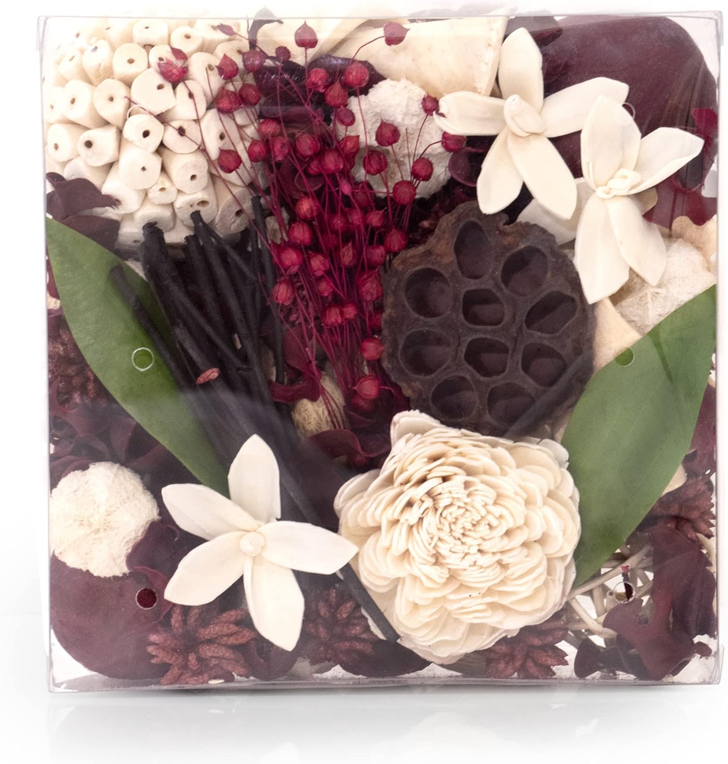 ANDALUCA Maison Box Fragrance Potpourri Decorative Vase & Bowl Filler Home Décor (Coconut Sandalwood)