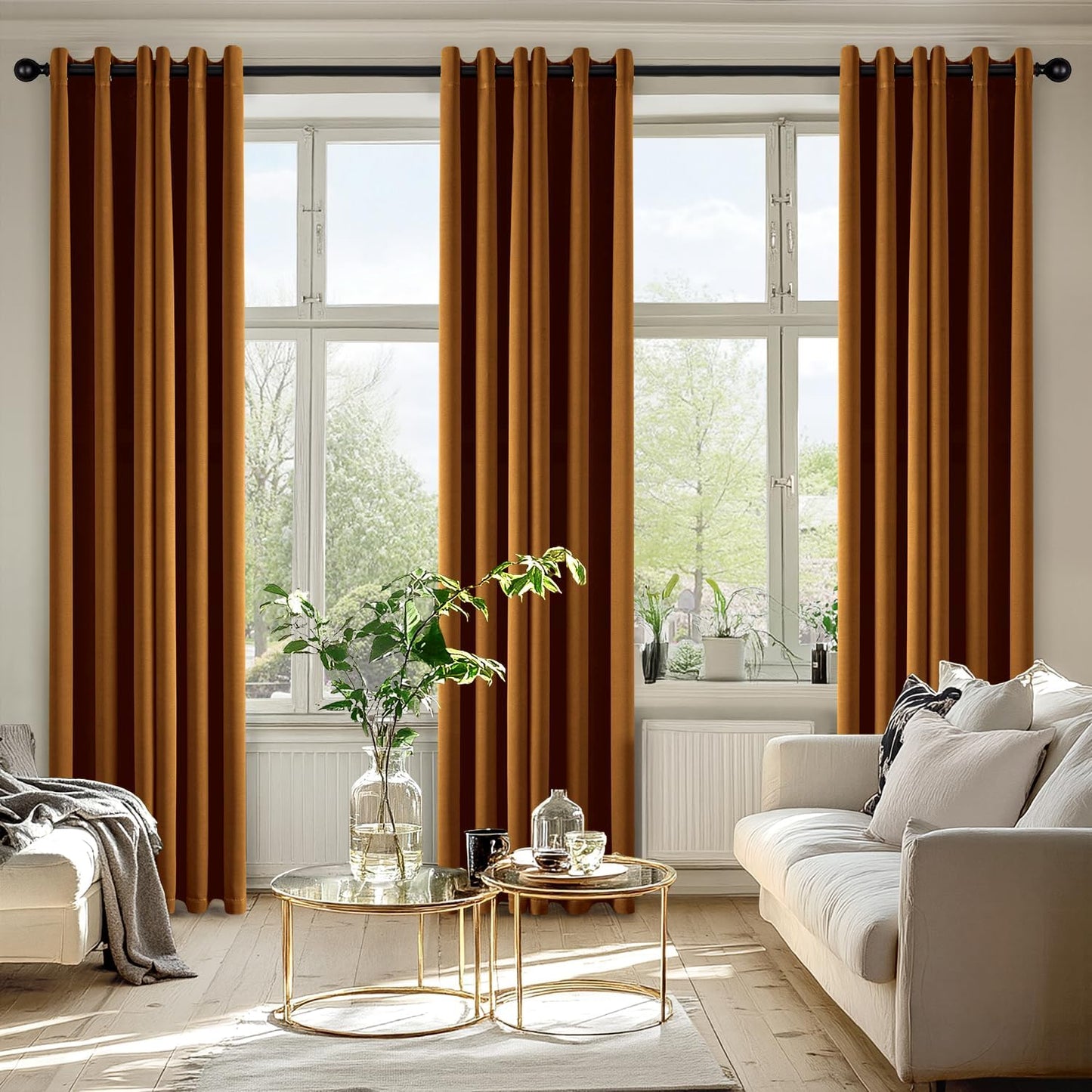 MIULEE Blackout Curtains for Bedroom Living Room 2 Panels, Thermal Insulated Room Darkening Drapes Grommet Noise Reducing Light Blocking Window Treatments 63 Inches Long 40x63 Inch Black - Colors A