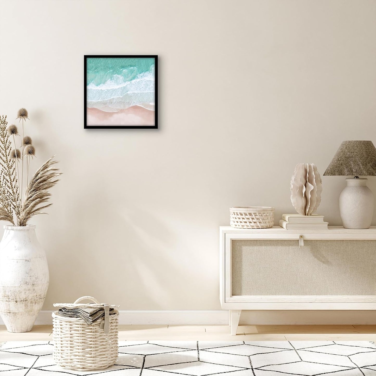Americanflat 24x36 Poster Frame with Polished Plexiglass - Streamline Collection - Thin Border Picture Frame for Wall Display - Hanging Hardware Included - Black - Colors A