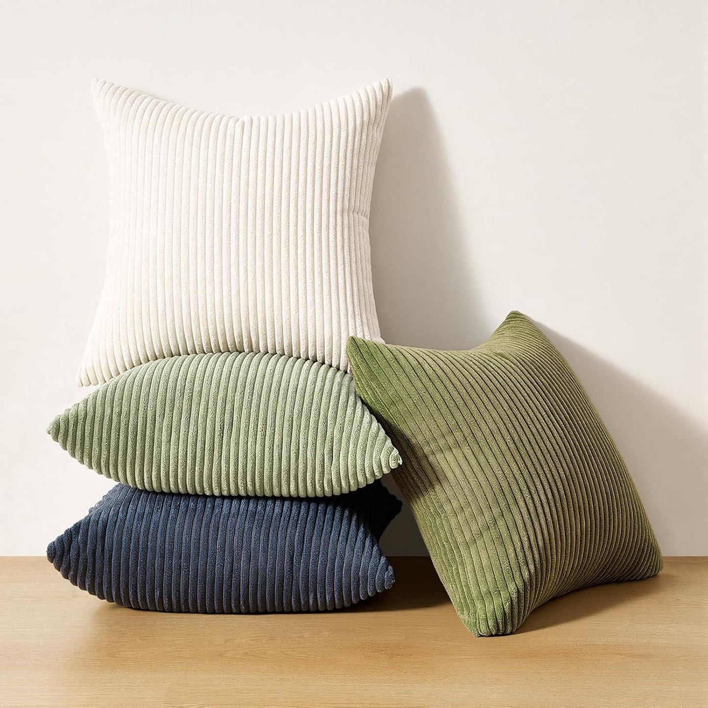 Topfinel Decorative Throw Pillow Covers Cushion Cases, Set of 4 Soft Velvet Modern Double-Sided Designs, Mix and Match for Boho Farmhouse Fall Home Decor (18x18 inch, Orange/Teal)
