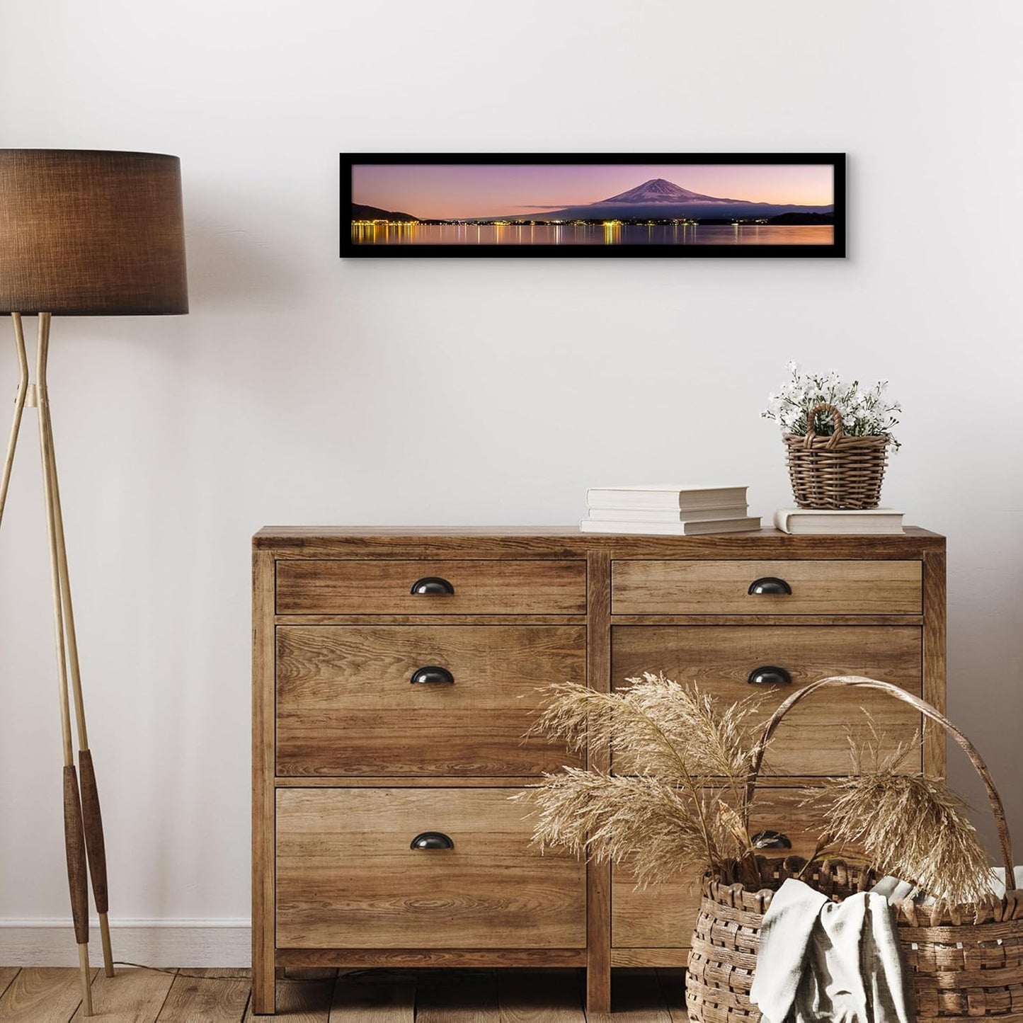 Americanflat 12x18 Poster Frame with Shatter-Resistant Glass - Signature Collection - Gallery-Style Frames Made of Engineered Wood - Photo Frame for Wall Display - Black - Colors B