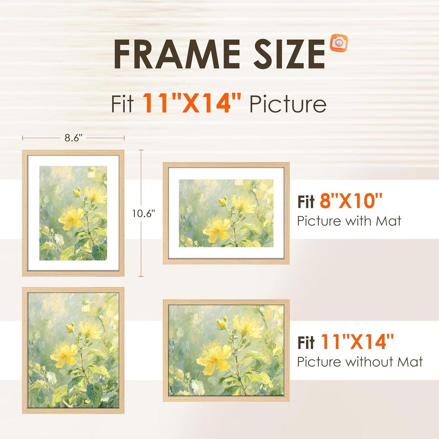 FIXSMITH 10 Pack Picture Frames Collage Wall Decor for Mounting or Tabletop Display, Gallery Wall Frame Set with Two 8x10 Black Frames, Four 5x7 Frames and Four 4x6 Frames, Multi-Pack Photo Frame Set