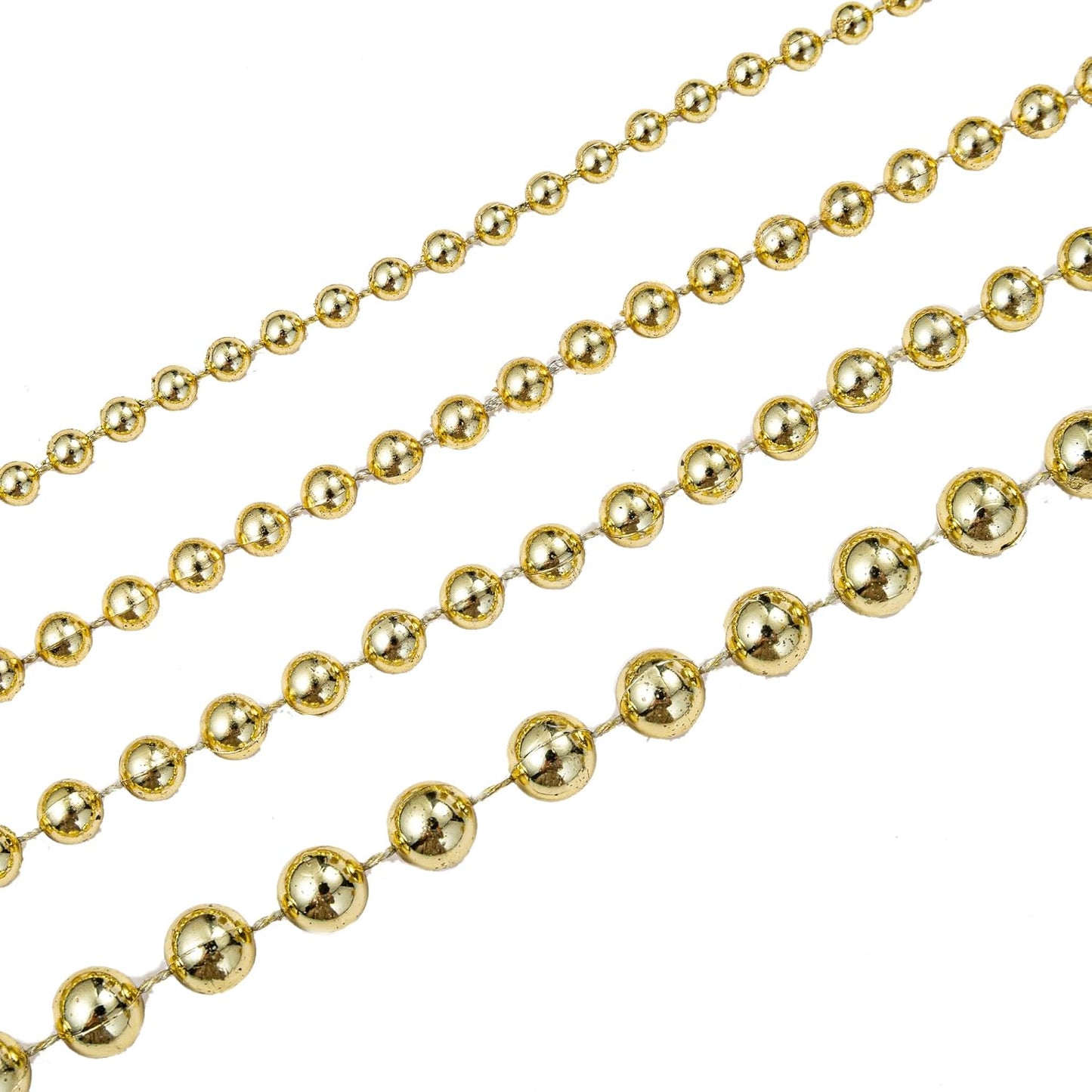 3mm Millet Beads Crafts Faux Pearl Beads Garland Pearl Bead Roll Strand of Pearls to Decorate Floral Centerpieces Wedding Party Favor Christmas Tree(33 Feet Ivory)