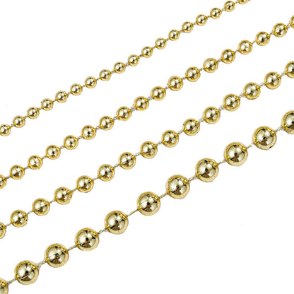 3mm Millet Beads Crafts Faux Pearl Beads Garland Pearl Bead Roll Strand of Pearls to Decorate Floral Centerpieces Wedding Party Favor Christmas Tree(33 Feet Ivory)