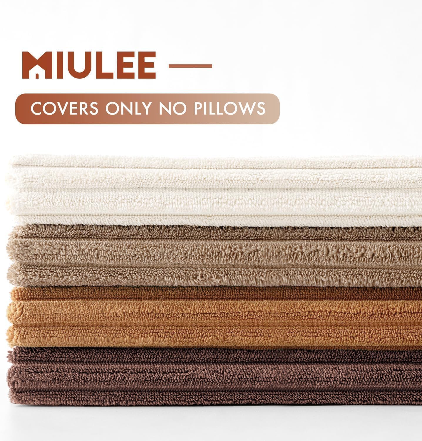 MIULEE Boho Farmhouse Sage Green Throw Pillow Covers 18x18 Inch Set of 4 Mordern Nordic Cushion Covers Soft Corduroy Spring Home Decor for Couch Bed Sofa Living Room Forest Green