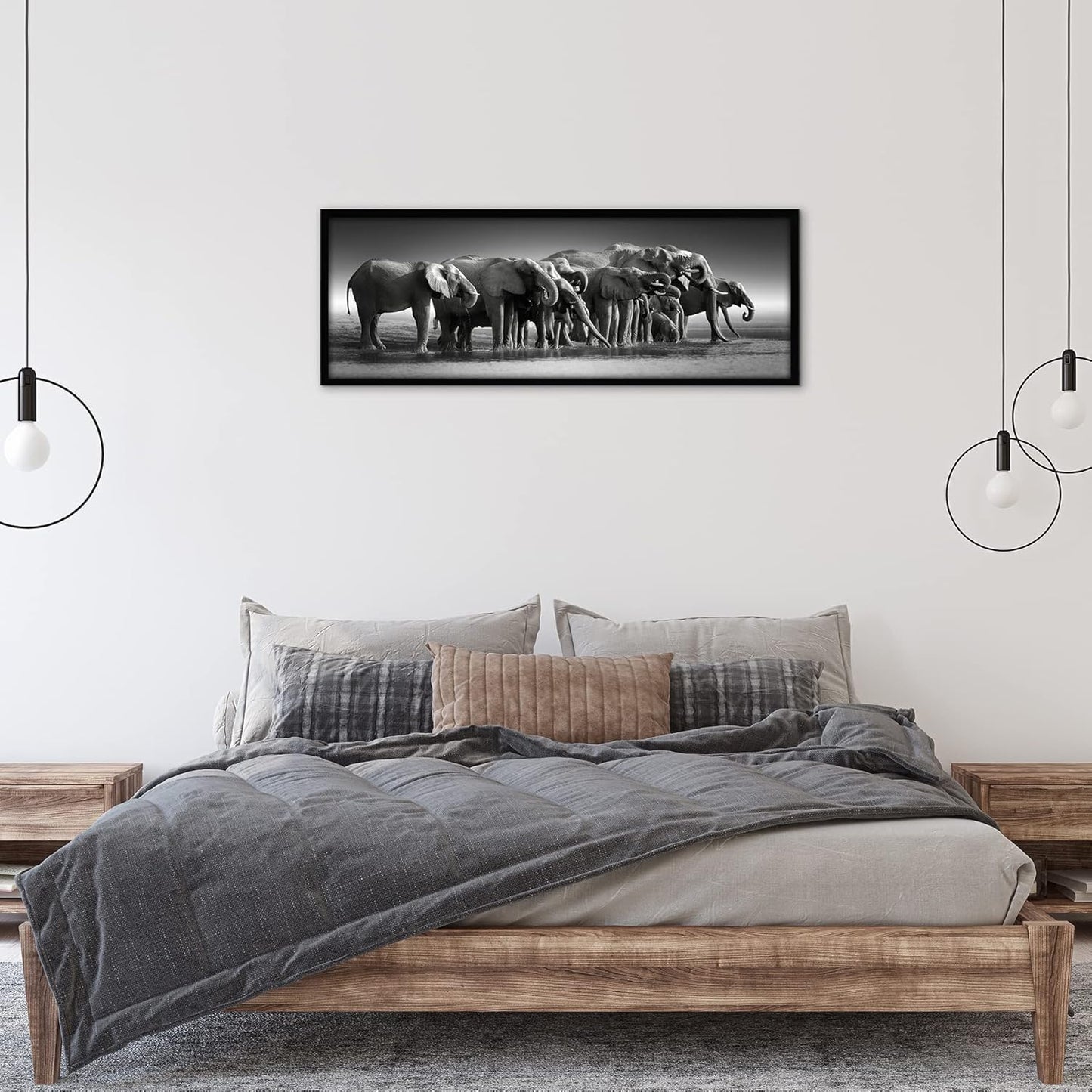 Americanflat 12x18 Poster Frame with Shatter-Resistant Glass - Signature Collection - Gallery-Style Frames Made of Engineered Wood - Photo Frame for Wall Display - Black - Colors B