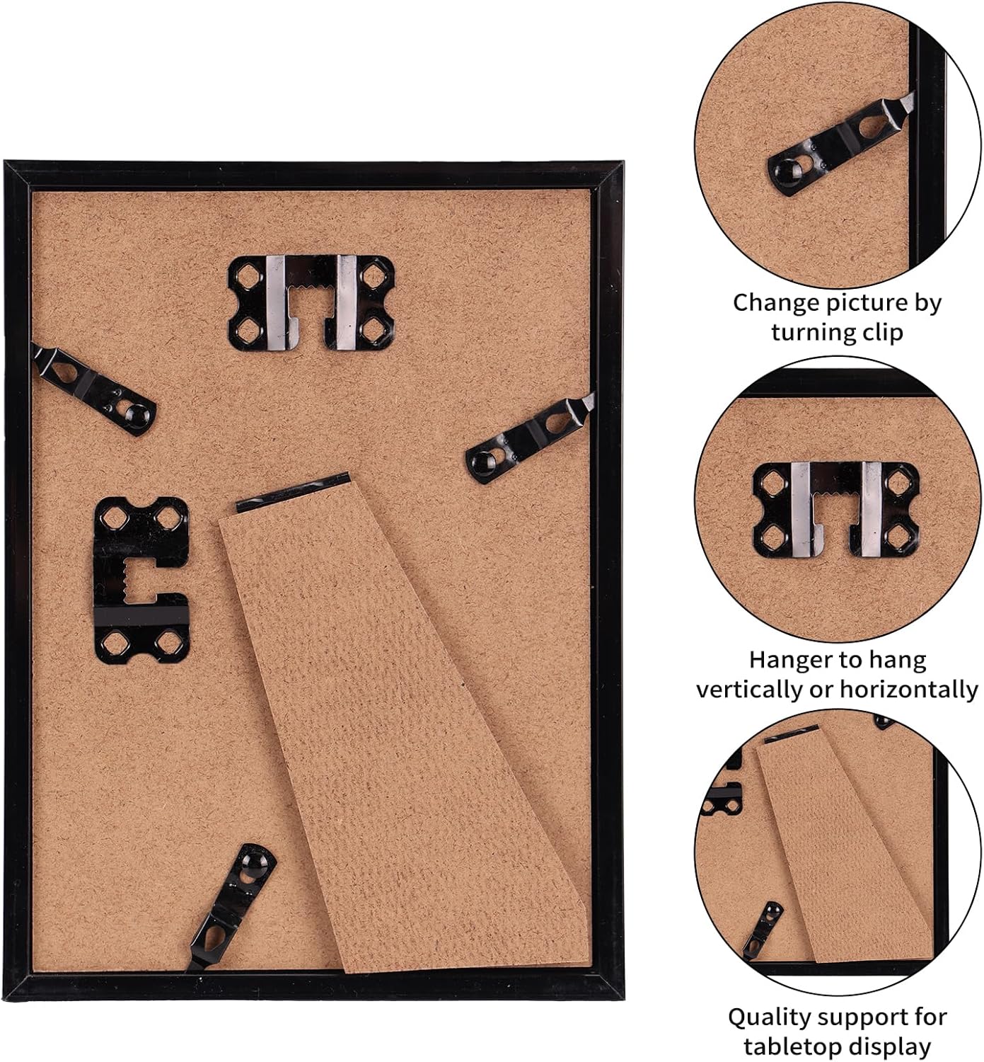 Giftgarden 16 Pack Gold Picture Frames for Multi Sizes Photos, Assorted Set Including Two 11x14, Two 8x10, Six 5x7, Six 4x6, Gallery Collage Frame for Wall or Tabletop Display