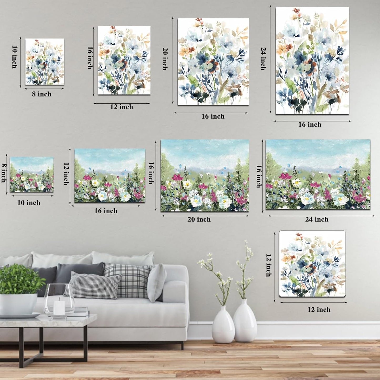 EOBTAIN Zen Flower Canvas Wall Art Bathroom Butterfly and Water Lily Stone Relaxing Spiritual Yoga Framed Wall Art Just Breathe Pictures Canvas Wall Decor for Living Room Bedroom,12x16 Inches