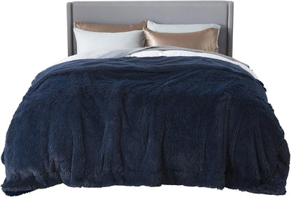 Bedsure GentleSoft Fluffy Fuzzy Faux Fur Throw Blanket for Couch, Soft Sherpa Fleece Cozy Gifts for Women, Plush Bed Blanket Room Decor for Men, Thick Warm Minky Teen Gifts Winter Bedding