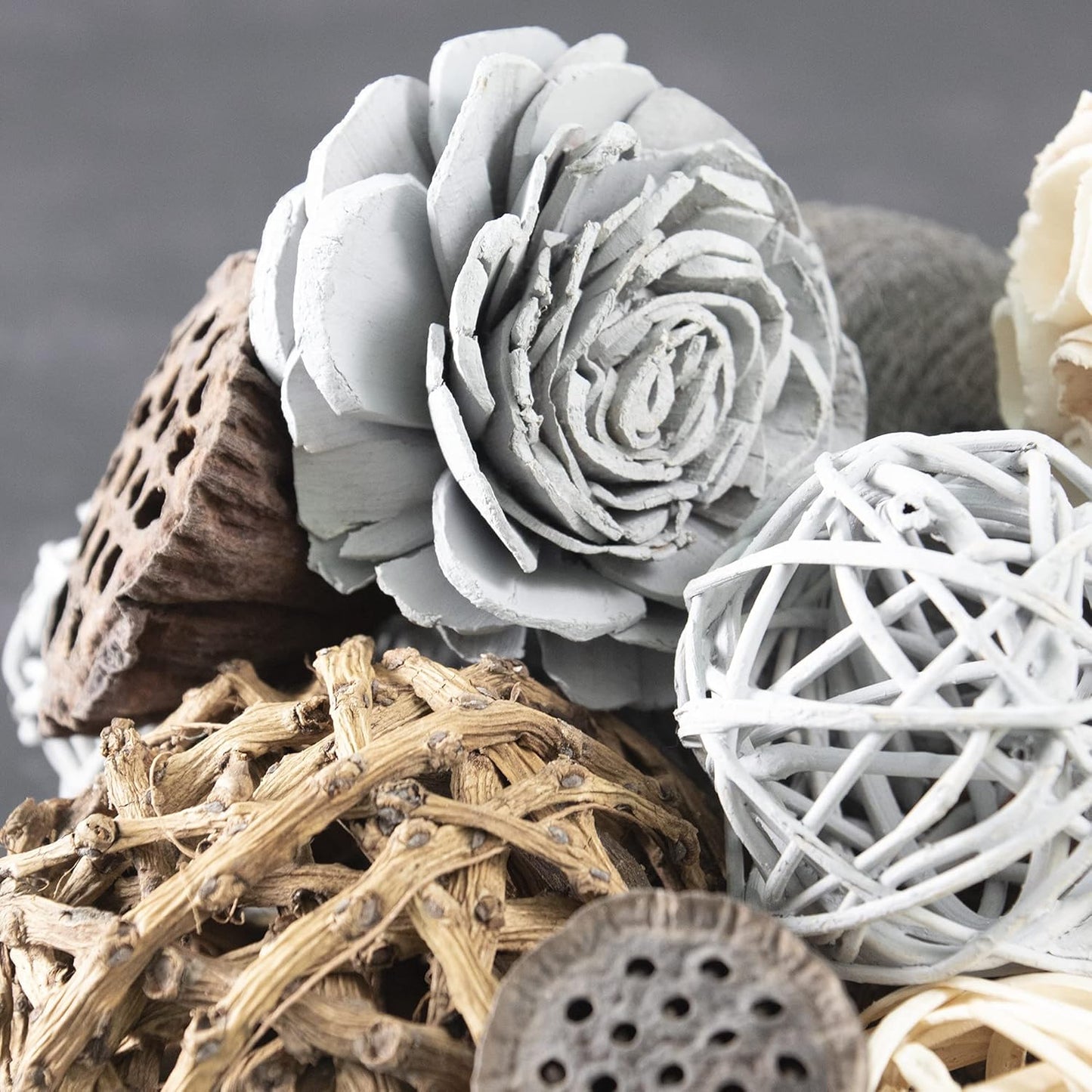 ANDALUCA Natural Tones Vase & Bowl Filler Decorative Balls (Natural Orbs)