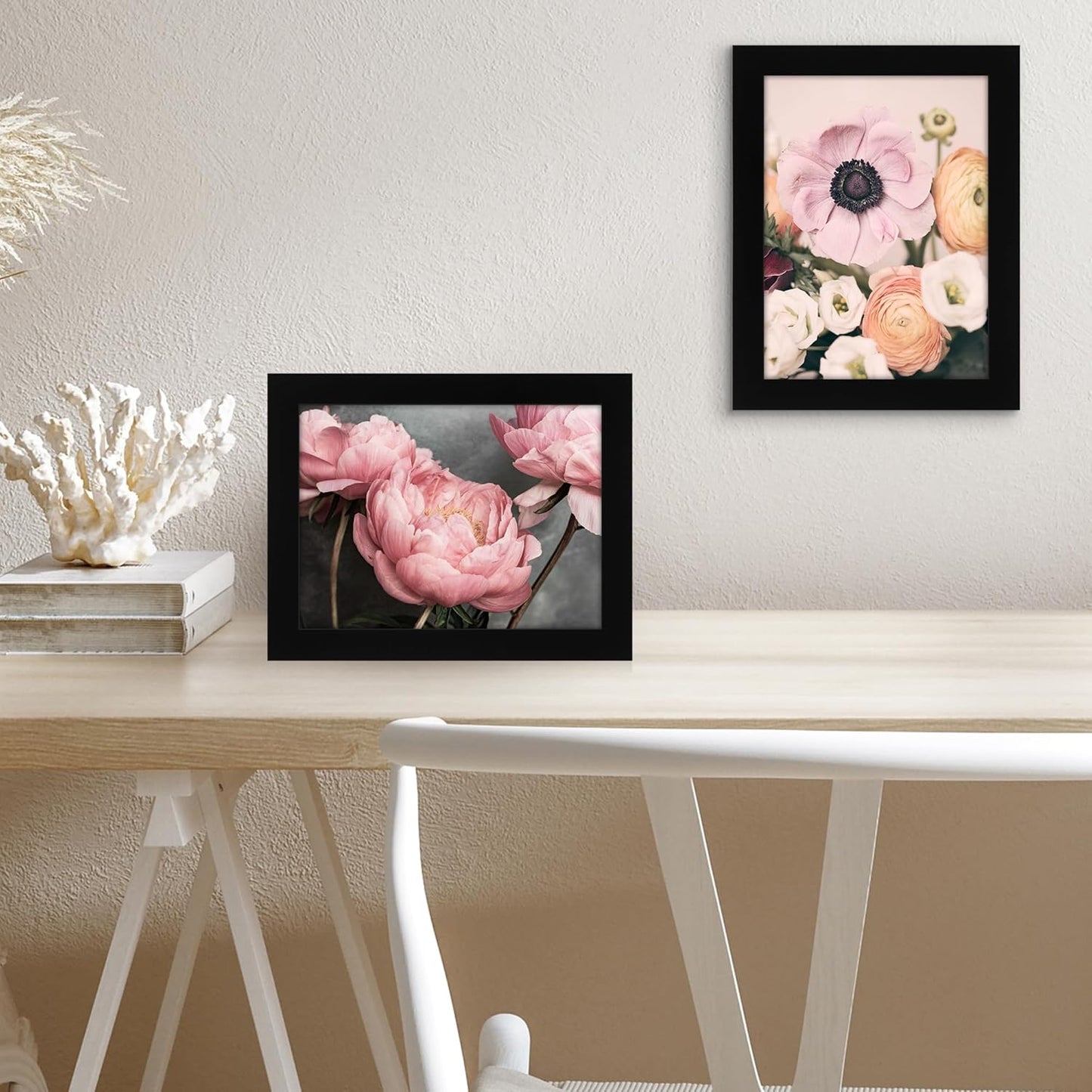 Americanflat 12x18 Poster Frame with Shatter-Resistant Glass - Signature Collection - Gallery-Style Frames Made of Engineered Wood - Photo Frame for Wall Display - Black - Colors C