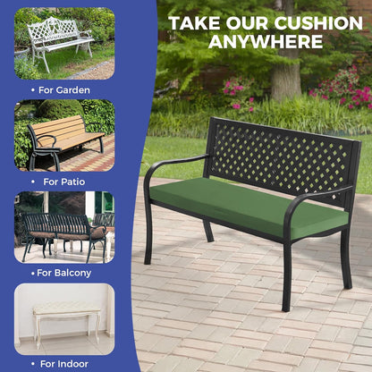 IPYNBAP Outdoor Bench Cushions for Outdoor Furniture, 48x18x3 Inch, Waterproof Bench Pillow, Fade Resistant Long Bench Seat Pads for Garden, Indoor, Porch Swing, Navy Blue