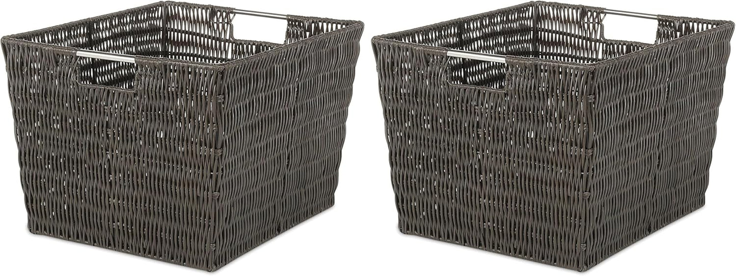 Whitmor Rattique Small Shelf Tote (6500-2712-JAVA)