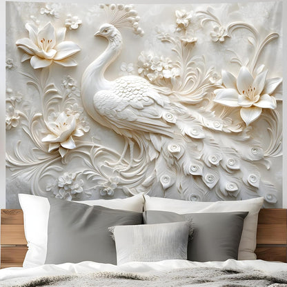 BSFHH 3D Animal Tapestry Wall Hanging Art Bedroom Living Room Wall Art Poster (Elephant, 90''×70'')