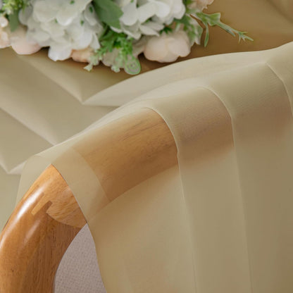 OWENIE Sheer Curtains 84 inches Long 2 Panels Set for Living Room/Bedroom, Rod Pocket Voile Sheer Panel Drapes, White, 2pcs, Each 42" W x 84" L - Colors B
