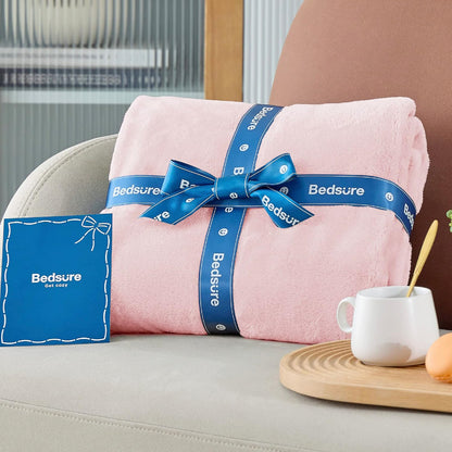 Bedsure GentleSoft Fleece Throw Blanket for Couch Grey - Lightweight Plush Fuzzy Cozy Soft Blankets and Throws for Sofa, Couch, Travel, Camping, 50x60 inches - Colors A