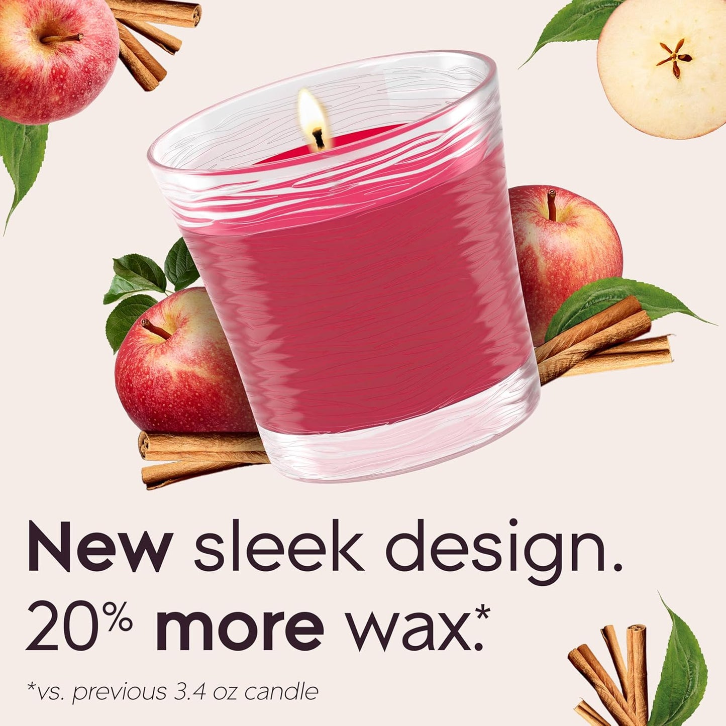 Glade 1-Wick Scented Candle Jar, Angel Whispers, Air Freshener Infused with Essential Oils, 4.08 Oz, 2 Count