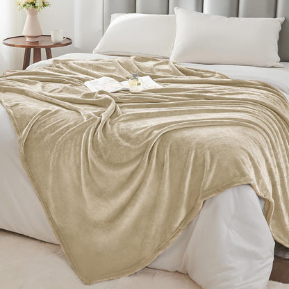 BEDELITE Fleece Blanket Black Throw Blankets for Couch & Bed, Luxury Plush Cozy Fuzzy Blanket 50x60 inches, Super Soft Warm Lightweight Throw Blanket for Travel Camping - Colors B