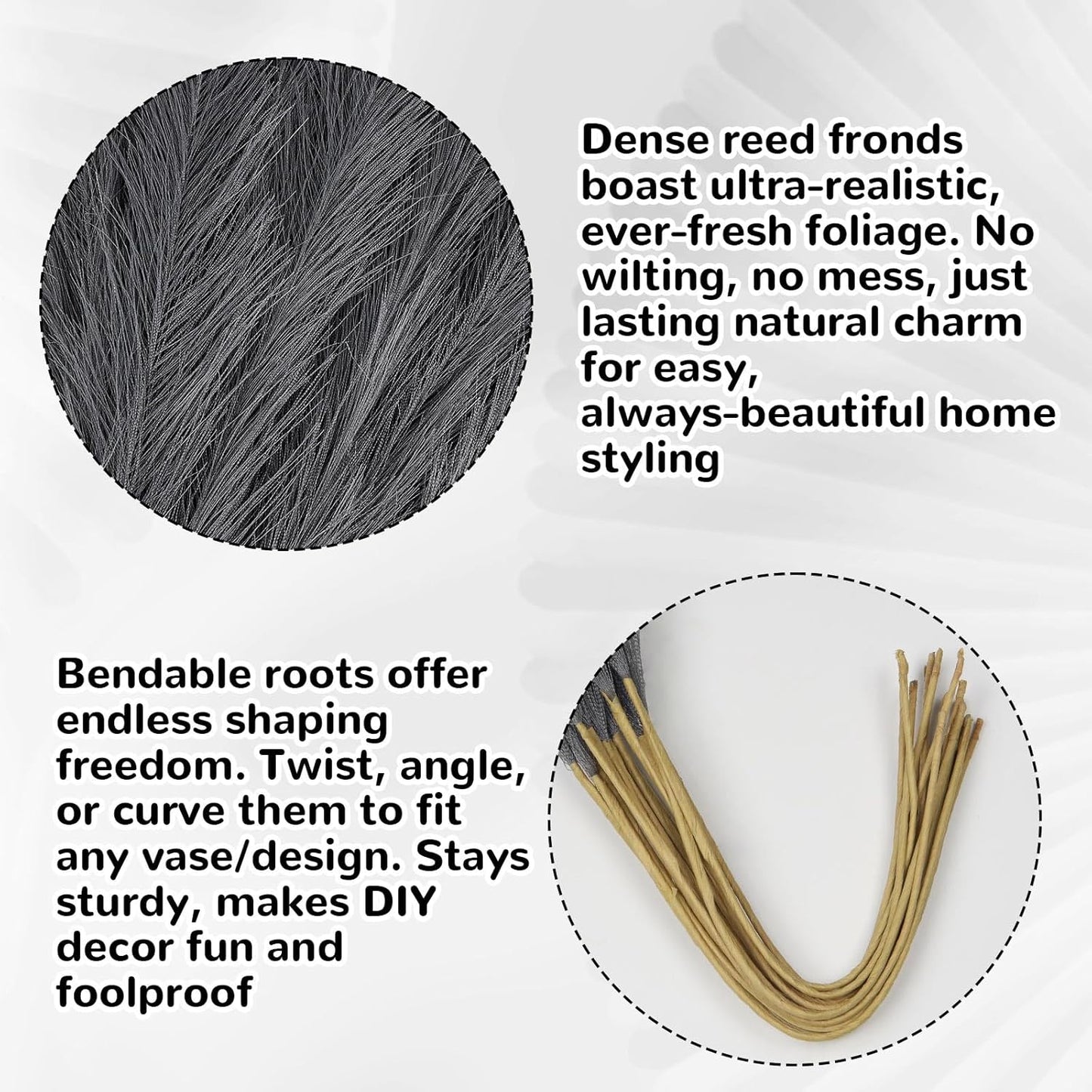 30pcs Pampas Grass Decor,21" Artificial Pompous Grass Bulk,Small Vase Filler Pompas Grass for Home Wedding Living Room Wall Party Decoration (Beige,Light Brown, 21 Inch 30 Pcs)