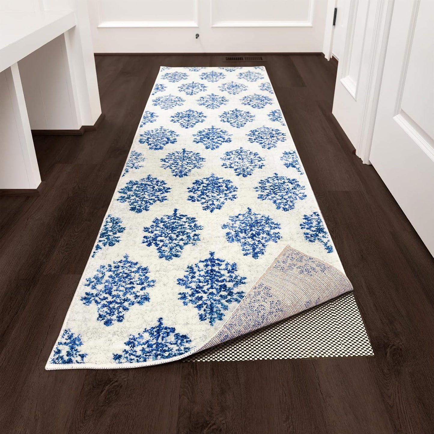 Veken Non Slip Rug Pad Gripper 8 x 10 Feet Extra Thick Pads for Any Hard Surface Floors, Keep Your Rugs Safe and in Place, Under Carpet Anti Skid Mat - Colors B