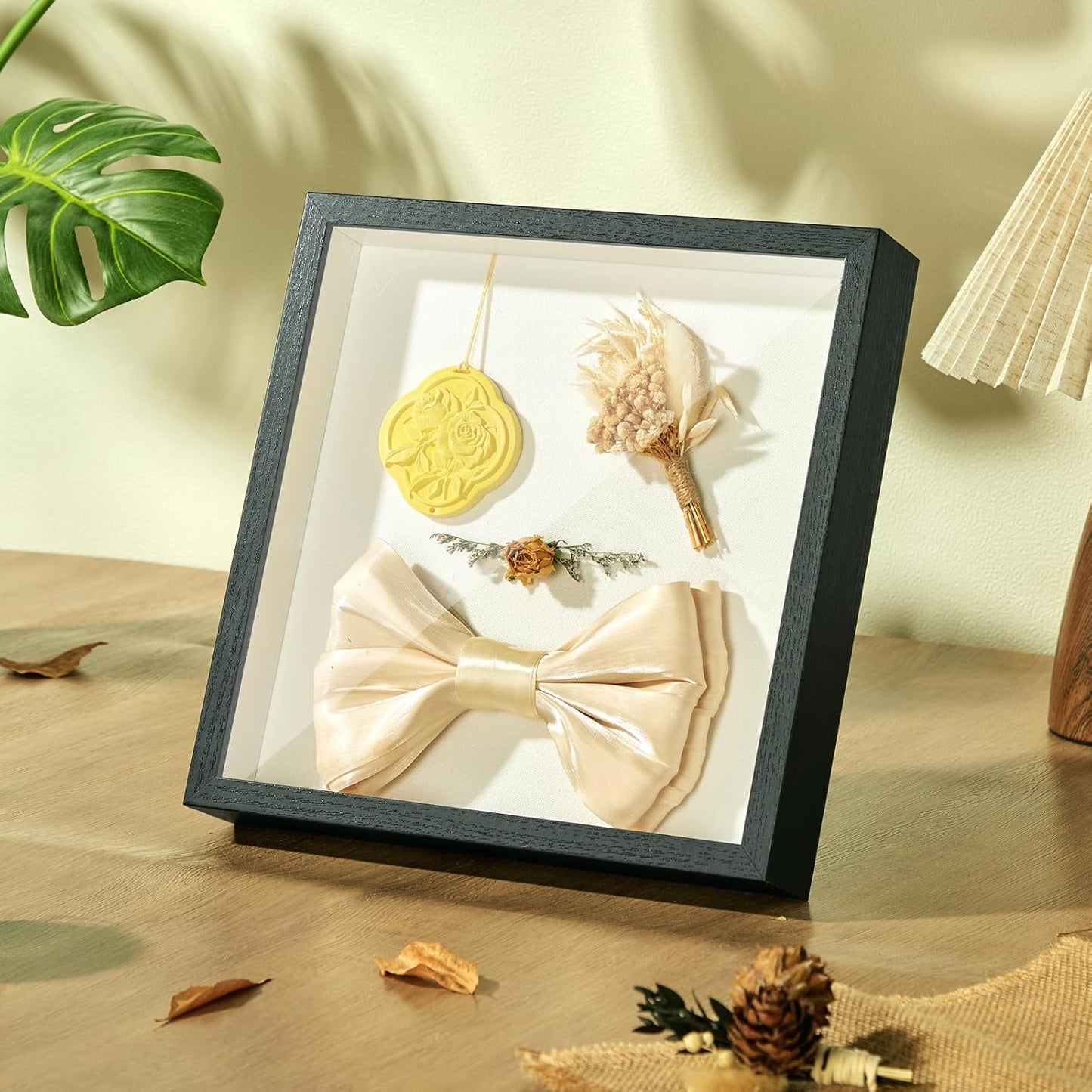11x14 Shadow Box Display Case Picture Frame with Soft Linen Back, Large Deep Black Shadow Box 11x14 for Flowers Medal Display Case Jersey pet Graduation Memorabilia Baby Ltems Crafts Photos