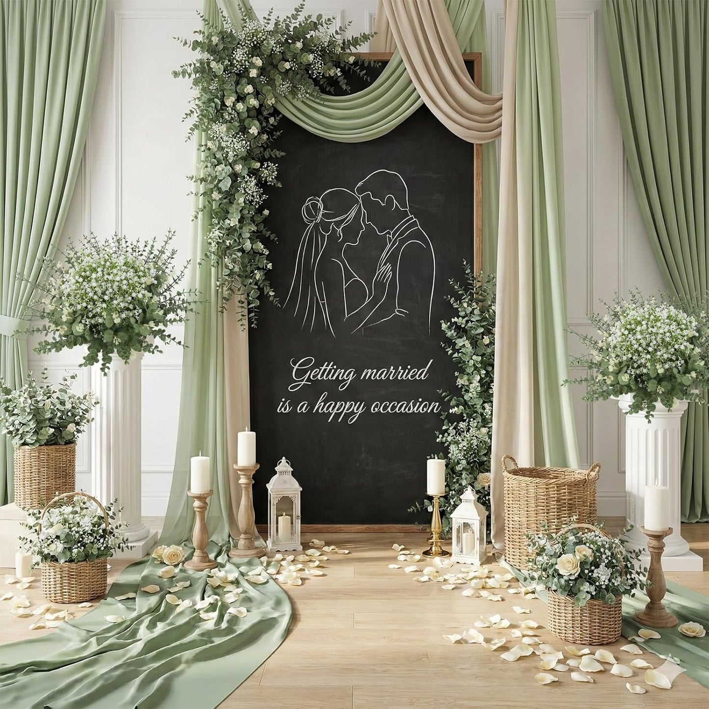 lovemoon 130 Pcs Artificial Mixed Eucalyptus Stems Bulk, 5 Kinds of Faux Greenery Eucalyptus Leaves Bulk for Vase Wedding DIY Bouquets Floral Arrangement Home Decor (130, Green)