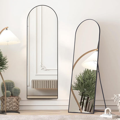 Simple Deluxe Arched Full Length Mirror, 71"x26"Large Floor Mirrors, for Wall Door Bedroom Bathroom Living Room (Gold)